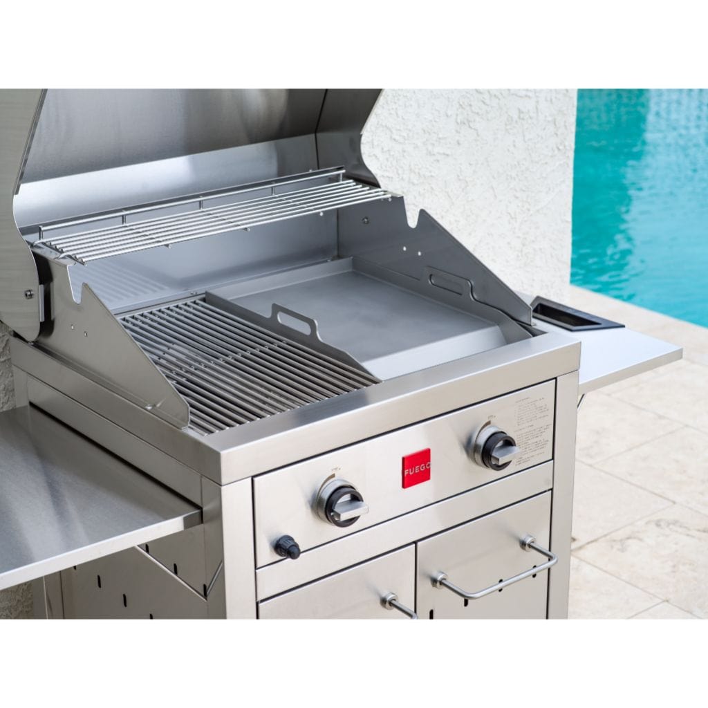 2 burner stainless steel gas outlet grill