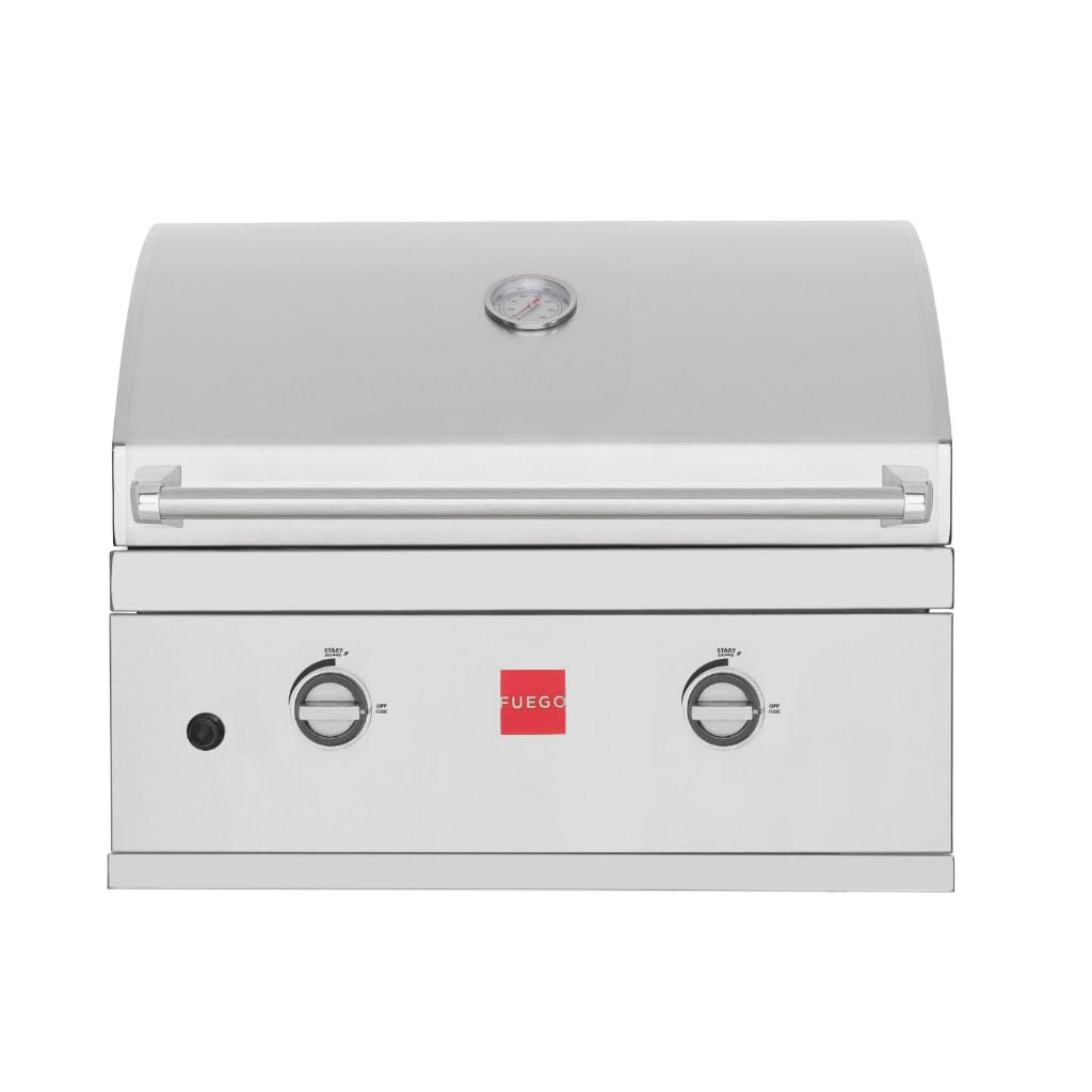 Fuego 27" 2-Burner F27S-B Built-in All 304 Stainless Steel Natural Gas Grill