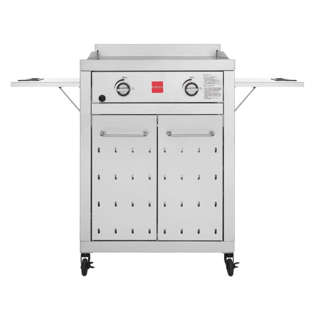Fuego 27" 2-Burner F27S-Griddle All 304 Stainless Steel Propane Griddle