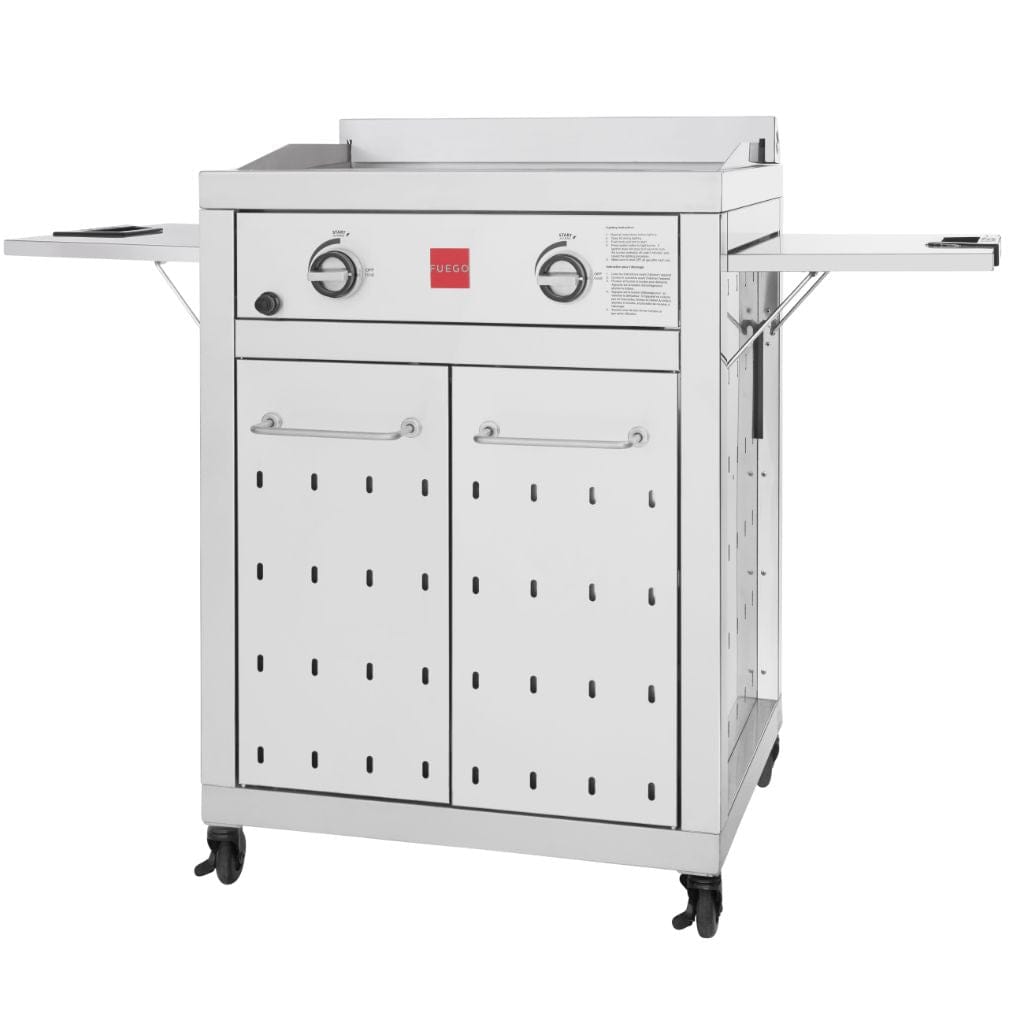 Fuego 27" 2-Burner F27S-Griddle All 304 Stainless Steel Propane Griddle
