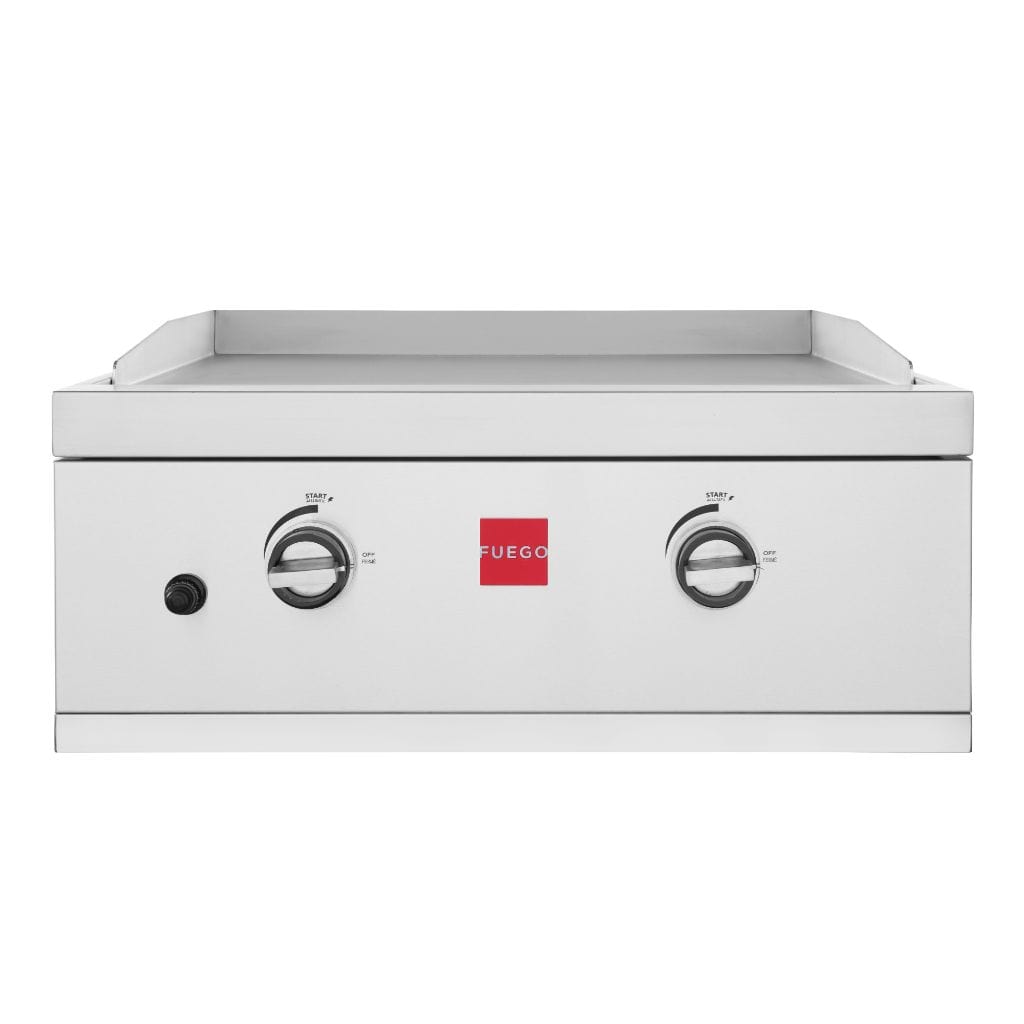 Fuego 27" 2-Burner F27S-Griddle-B Built-In All 304 Stainless Steel Propane Griddle