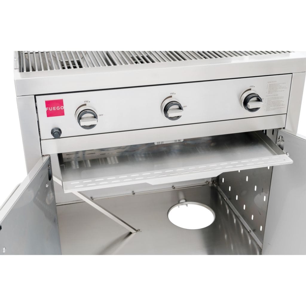 Fuego 36" 3-Burner F36S All 304 Stainless Steel Natural Gas Grill