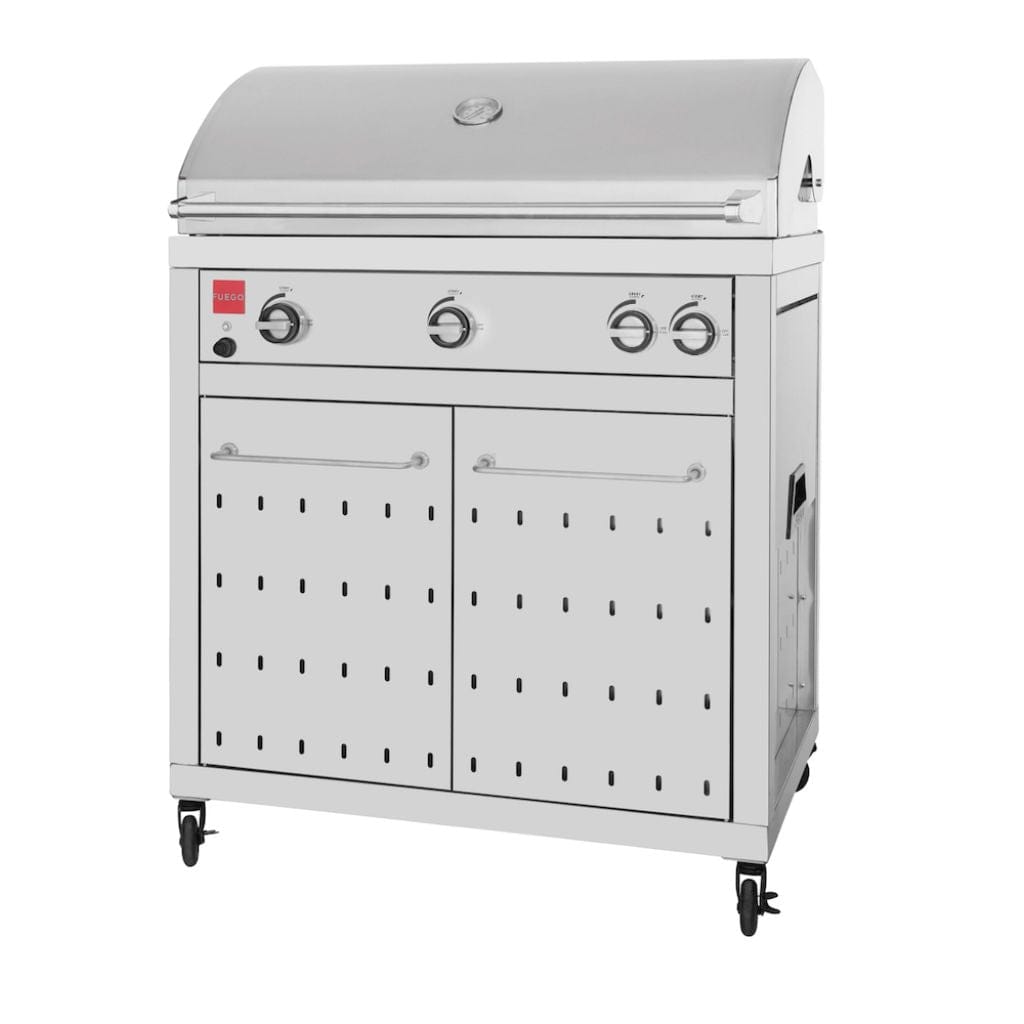 Fuego 36" 3-Burner F36S-Pro All 304 Stainless Steel Propane Grill with Lights & Rear Burner