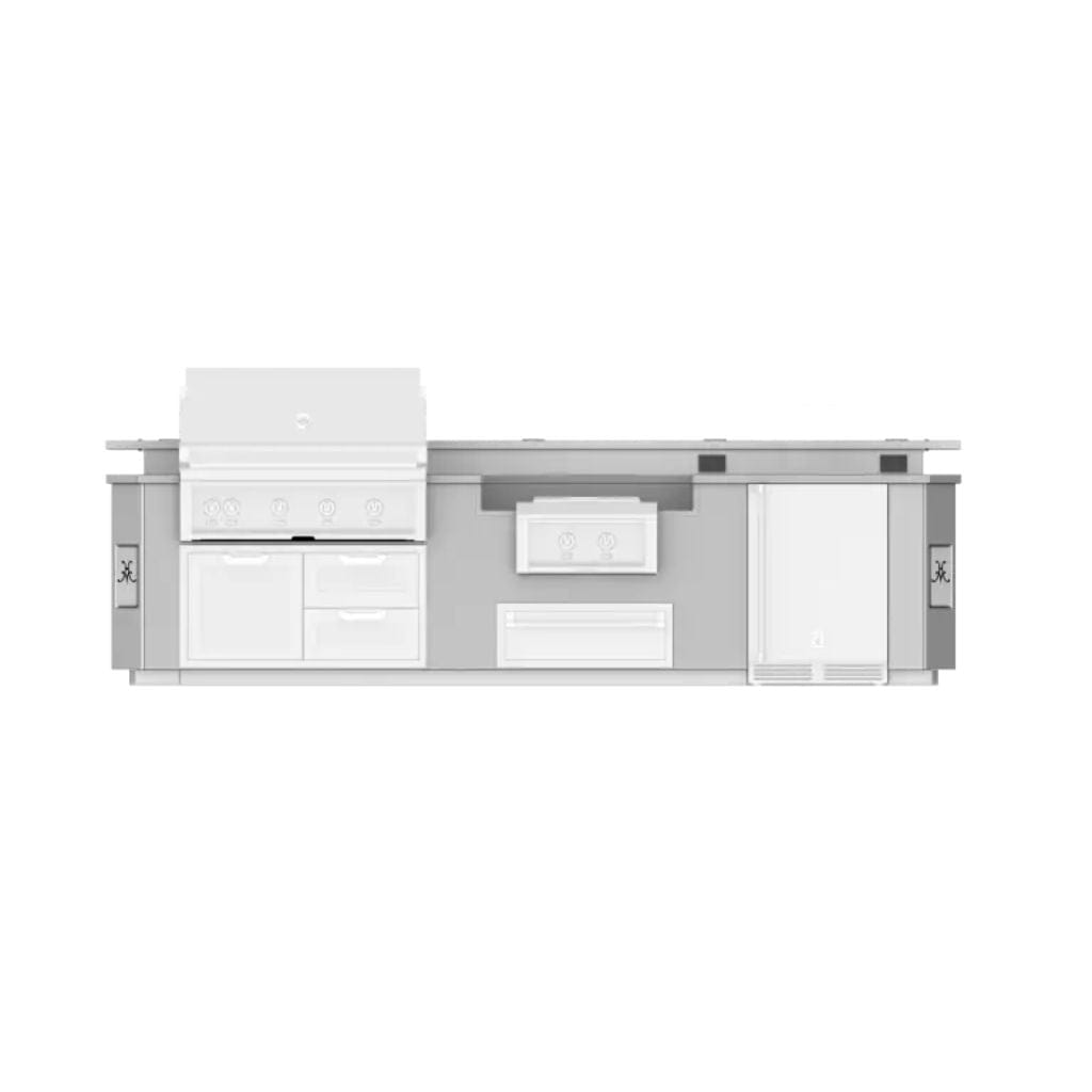 Hestan 12' Outdoor Living Suite with Power Burner and Bar - GE Series