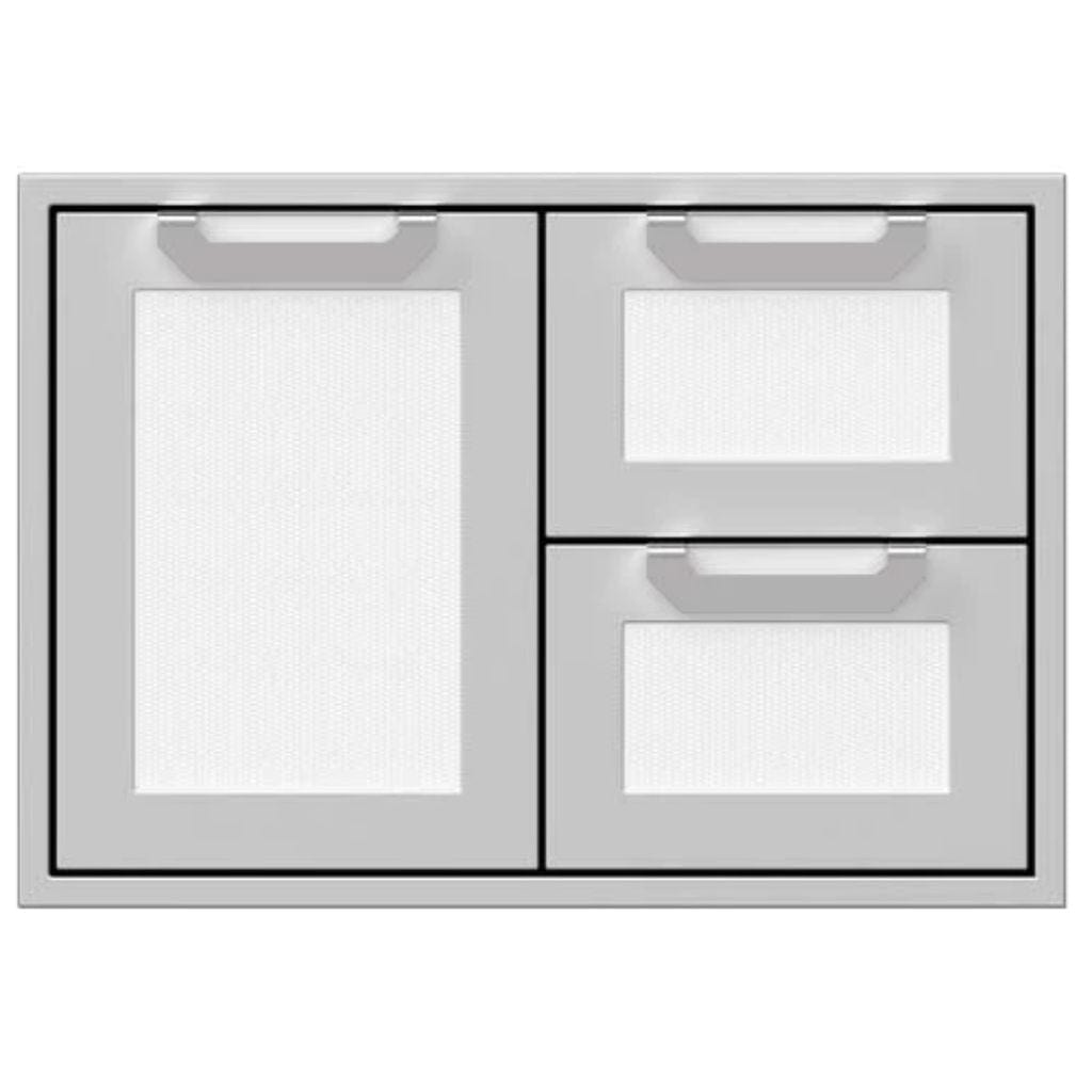 Hestan 30" Double Drawer and Door Storage Combo