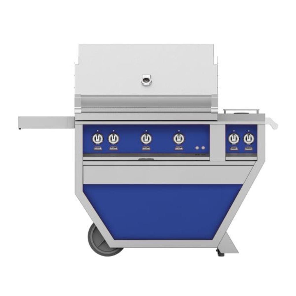 Hestan 36" Deluxe Grill with Double Side Burner, (3) Sear, Rotisserie