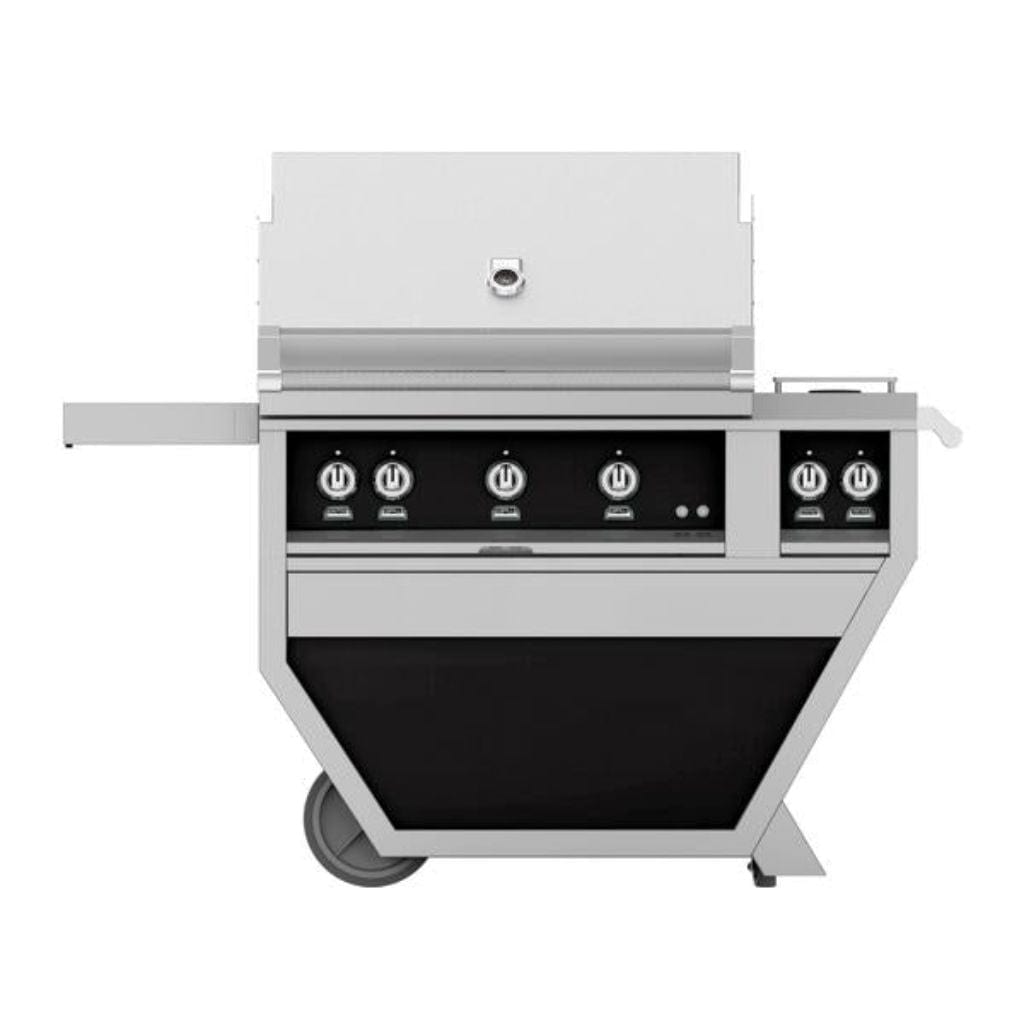Hestan 36" Deluxe Grill with Double Side Burner, (3) Sear, Rotisserie