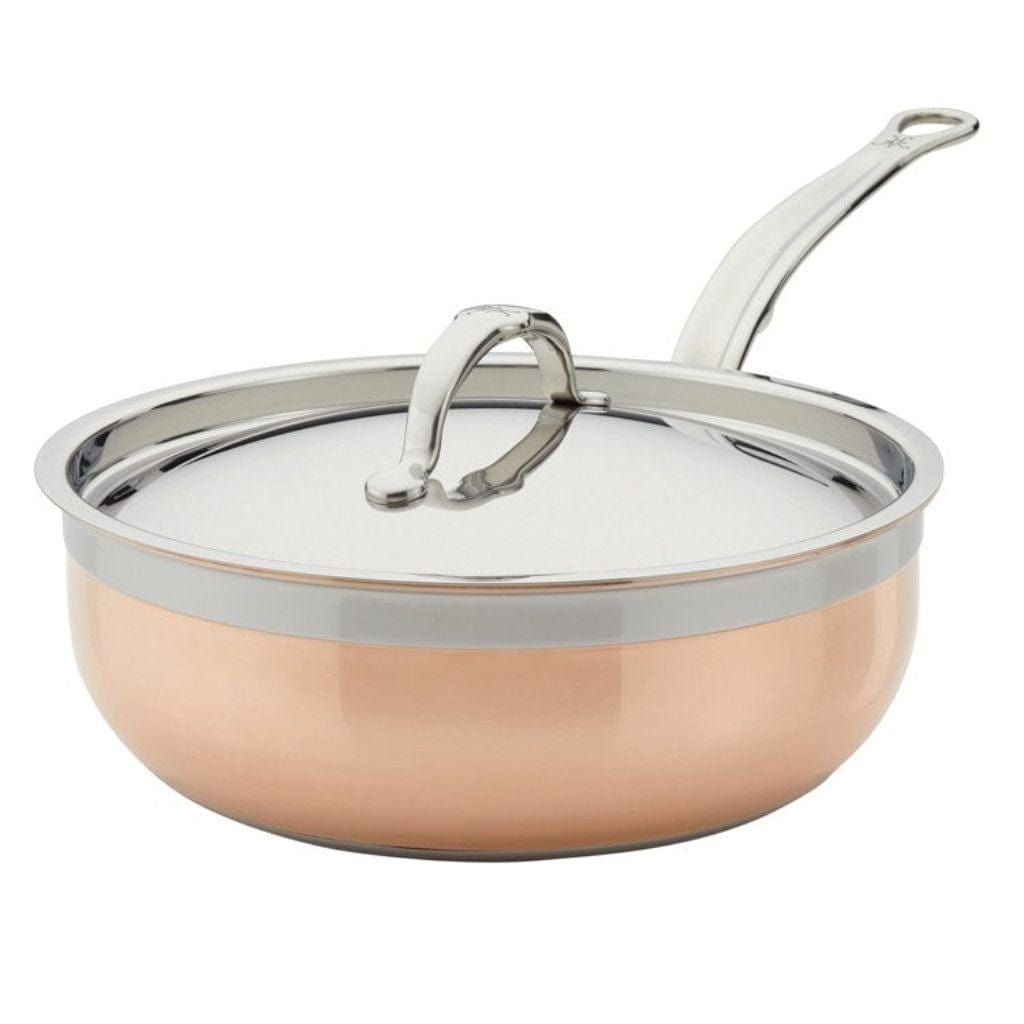 Hestan 3.5qt. CopperBond Induction Copper Essential Pan With Lid