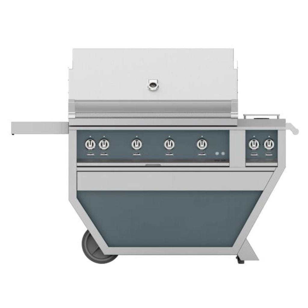 Hestan 42" Deluxe Grill with Double Side Burner, (3) Trellis, (1) Sear, Rotisserie