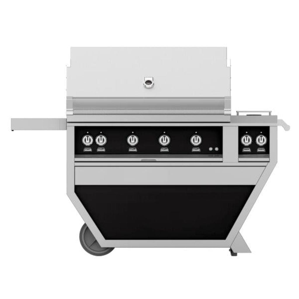 Hestan 42" Deluxe Grill with Double Side Burner, (4) Sear, Rotisserie