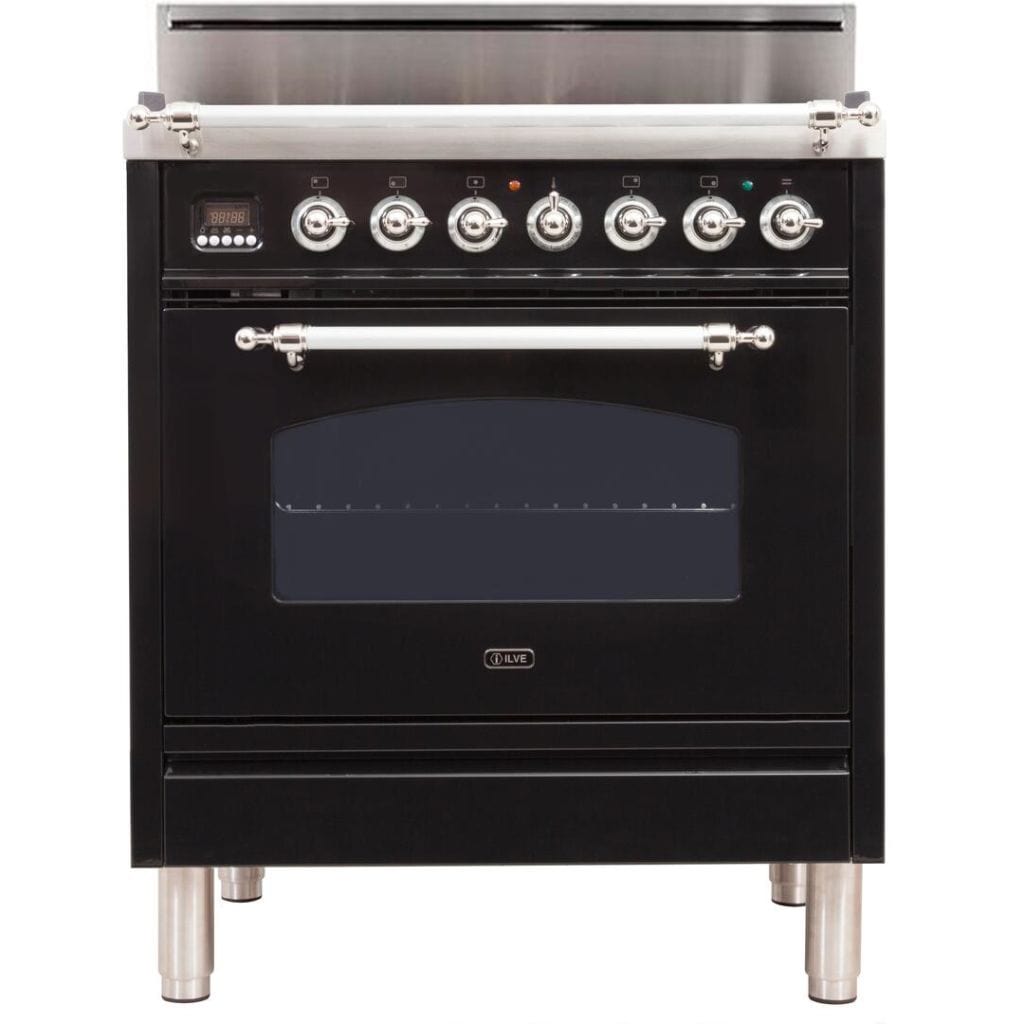 ILVE 30” 5-Burners Nostalgie Series Freestanding Single Oven Gas Range with Trim