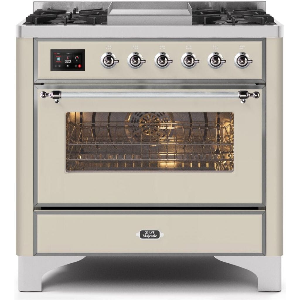 Dual Fuel Range, 48, 4 Burners, 4 Induction Zones, Self-cleaning, LPG