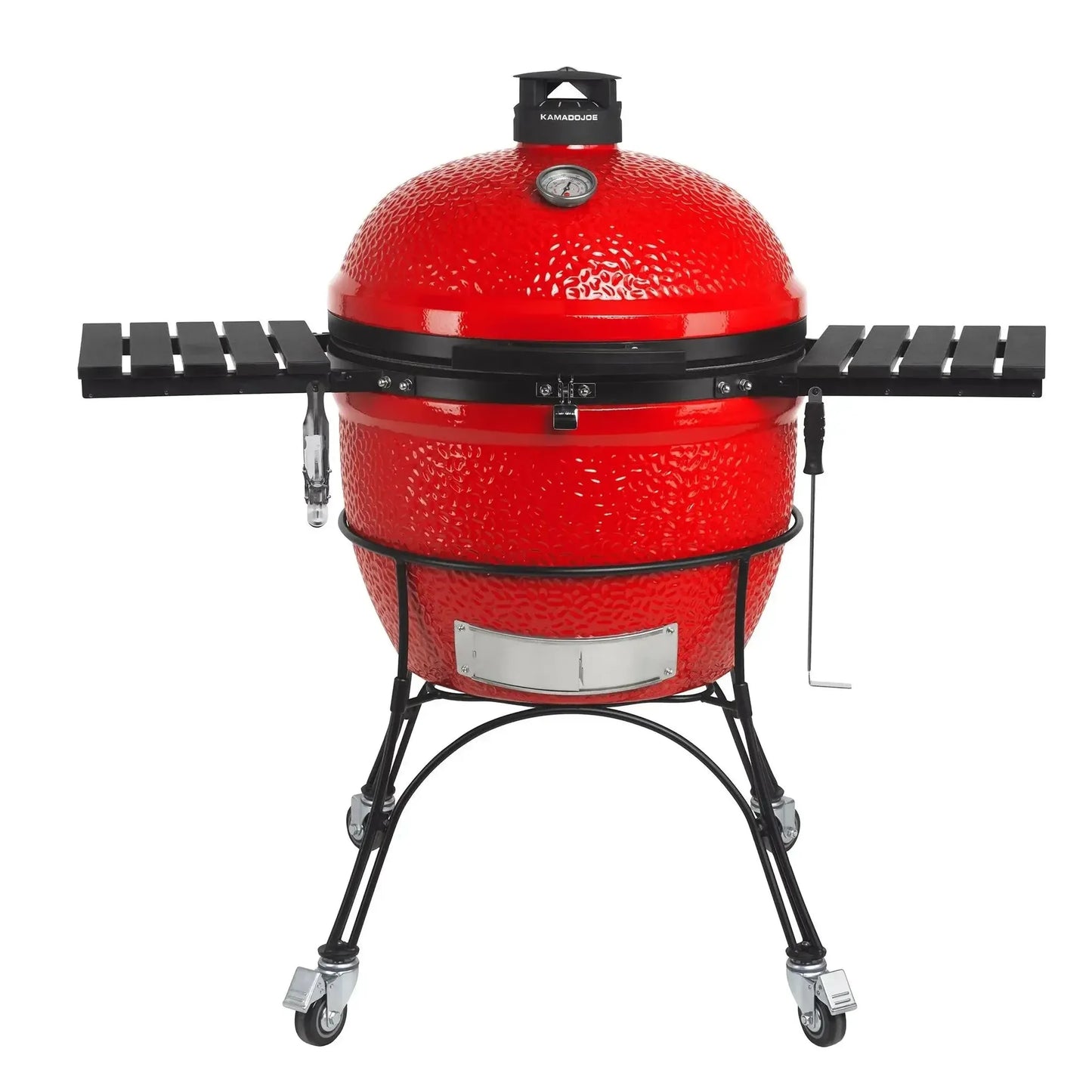 Kamado Joe Big Joe Series II 24" Red Ceramic Kamado Charcoal Grill With Cart