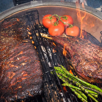 Kamado Joe Big Joe Series II 24" Red Standalone Ceramic Kamado Charcoal Grill