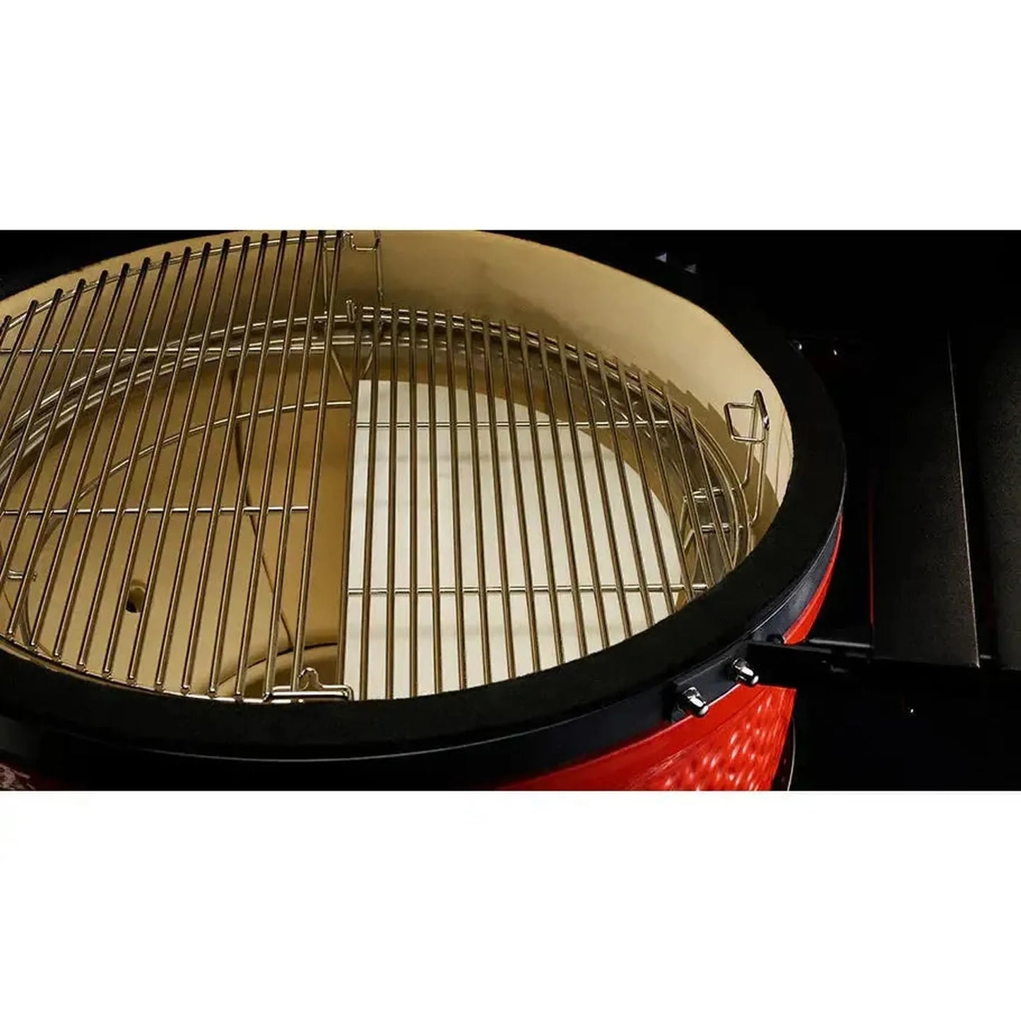 Kamado Joe Big Joe Series II 24" Red Standalone Ceramic Kamado Charcoal Grill