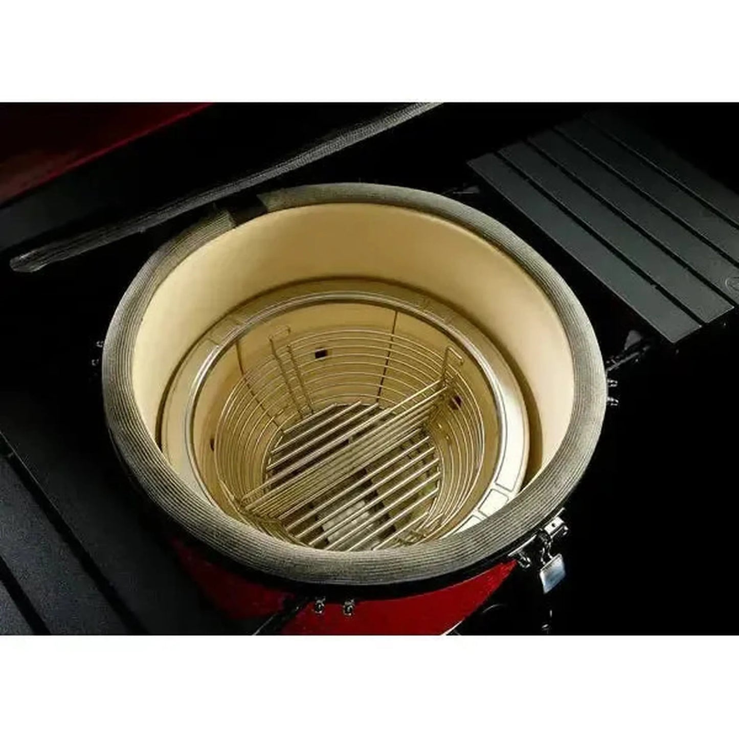 Kamado Joe Big Joe Series III 24" Red Ceramic Kamado Charcoal Grill With Cart