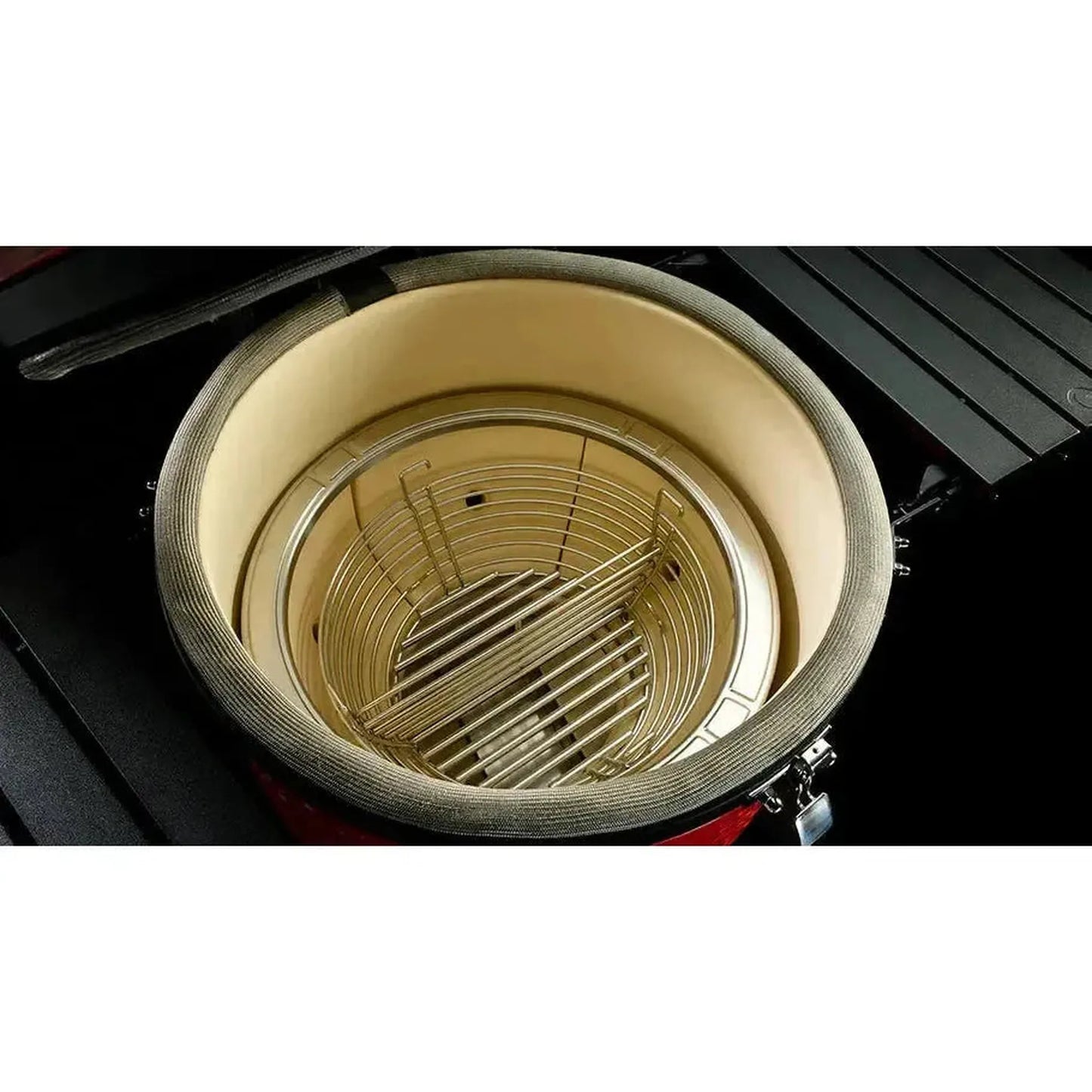 Kamado Joe Big Joe Series III 24" Red Standalone Ceramic Kamado Charcoal Grill