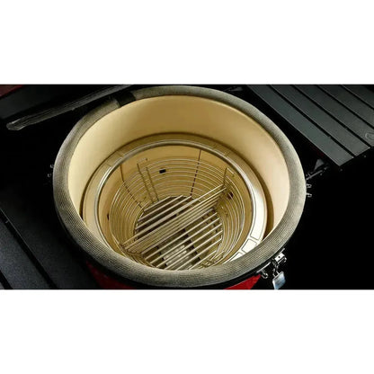 Kamado Joe Big Joe Series III 24" Red Standalone Ceramic Kamado Charcoal Grill