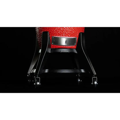 Kamado Joe Classic Joe Series III 18" Red Ceramic Kamado Charcoal Grill With Cart