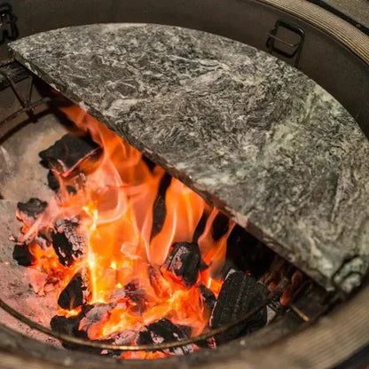 Kamado Joe Half Moon Soapstone Cooking Surface for Classic Joe Series Grills