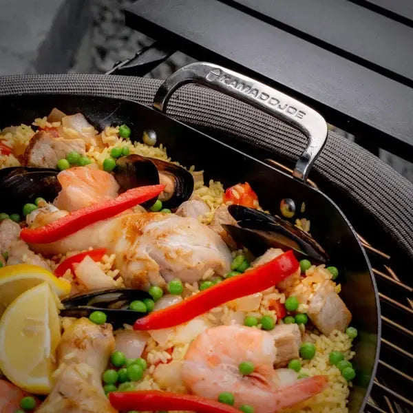 Kamado Joe Karbon Steel 18" Pre-Seasoned Carbon Steel Paella Pan