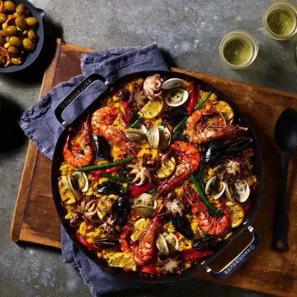 Kamado Joe Karbon Steel 18" Pre-Seasoned Carbon Steel Paella Pan