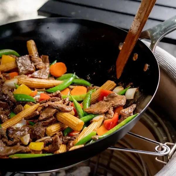Kamado Joe Karbon Steel 27" Pre-Seasoned Carbon Steel Wok