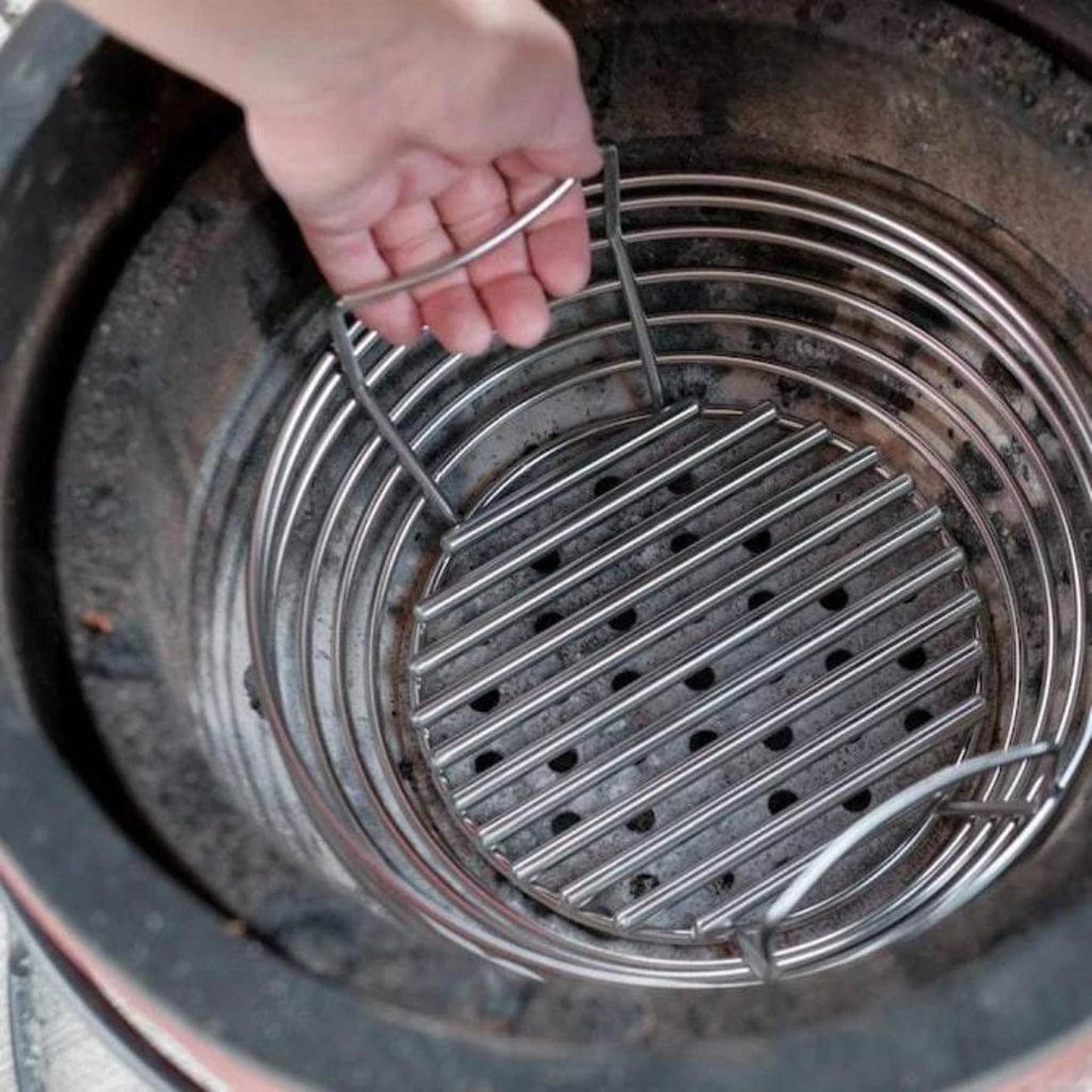 Kamado Joe Stainless Steel Charcoal Basket for Joe Jr. Grill