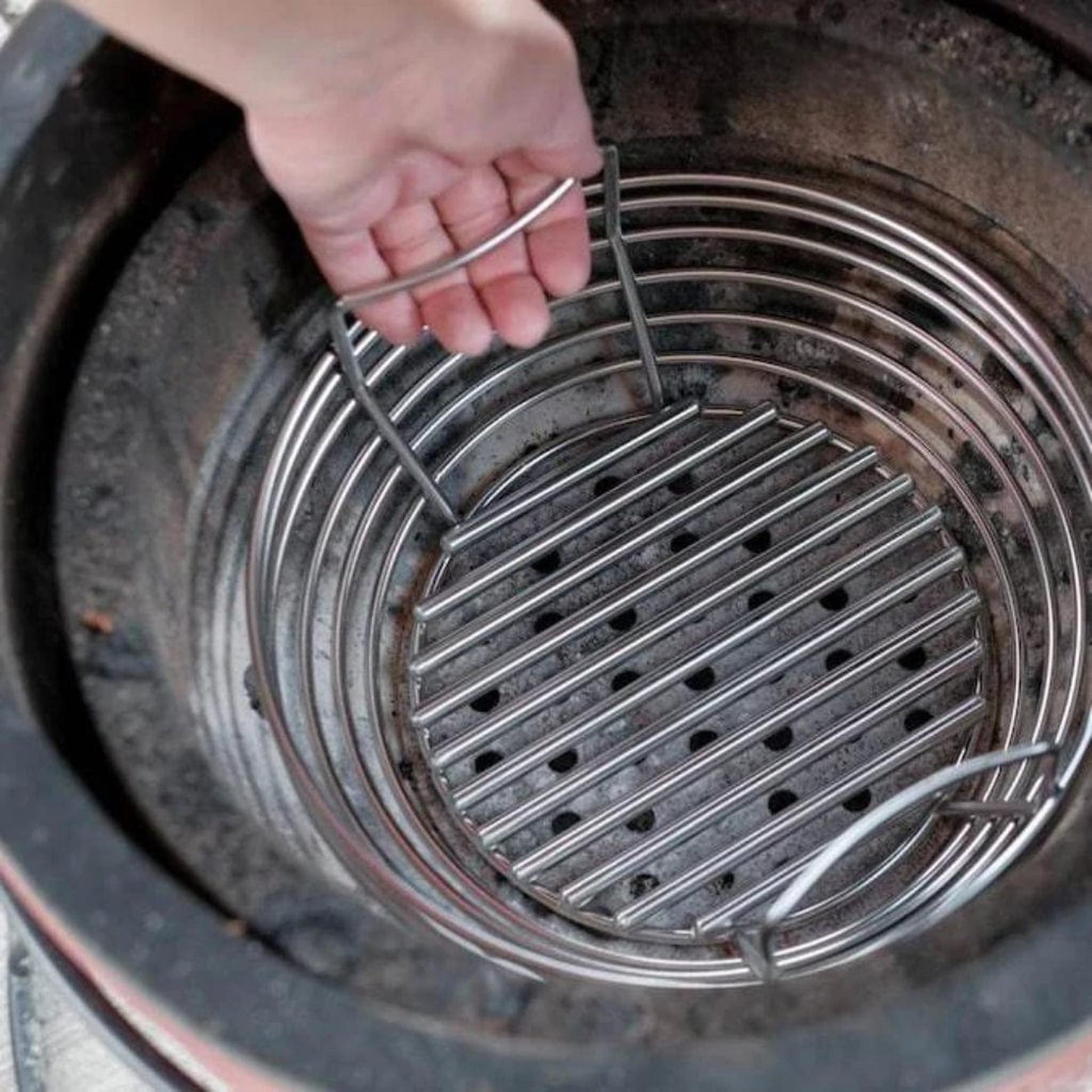 Kamado Joe Stainless Steel Charcoal Basket for Joe Jr. Grill