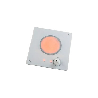 Kenyon Alpine 12" 1-Burner White 120V Electric Cooktop With Knob Control