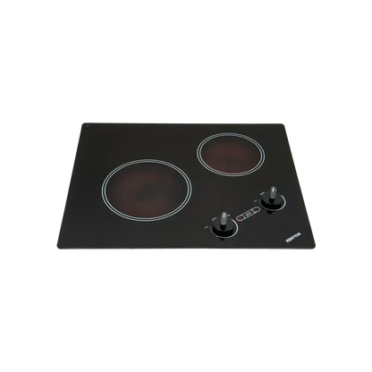Kenyon Arctic 21" 2-Burner Black 208V XL Electric Cooktop With Knob Control