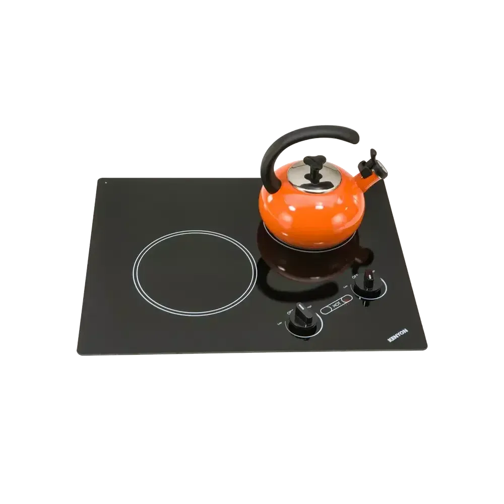 Kenyon Arctic 21" 2-Burner Black 208V XL Electric Cooktop With Knob Control
