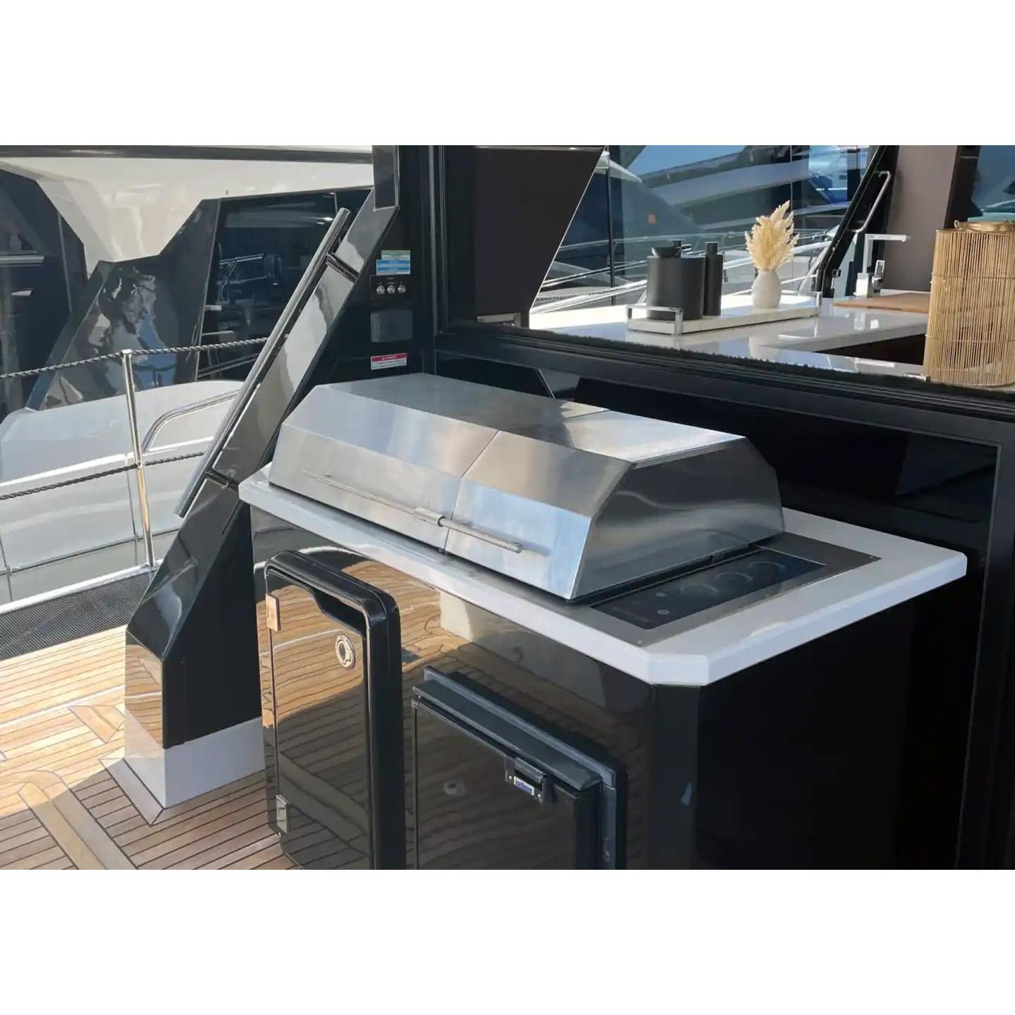 Kenyon Big American 41" 208V 3-Burner Two-Lid Built-In Electric Grill With IntelliKEN Touch Control And Mounting Holes