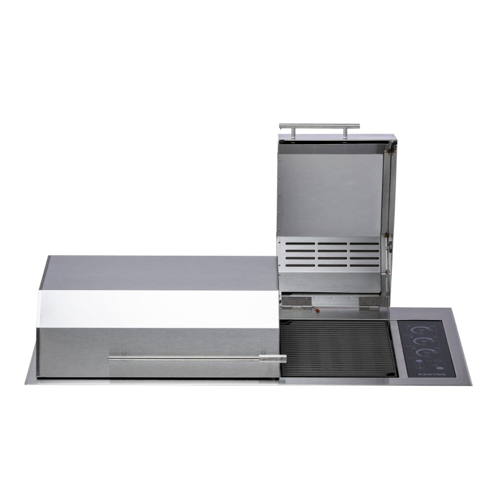Kenyon Big American 41" 208V 3-Burner Two-Lid Built-In Electric Grill With IntelliKEN Touch Control And Mounting Holes