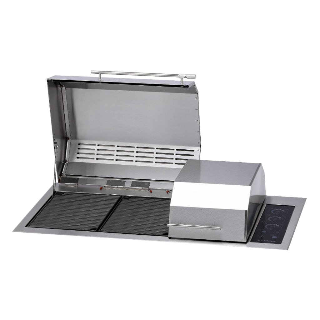 Kenyon Big American 41" 208V 3-Burner Two-Lid Built-In Electric Grill With IntelliKEN Touch Control And Mounting Holes