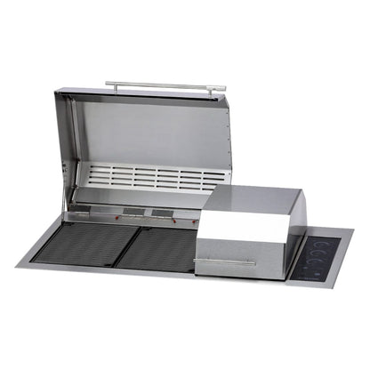 Kenyon Big American 41" 208V 3-Burner Two-Lid Built-In Electric Grill With IntelliKEN Touch Control And Mounting Holes