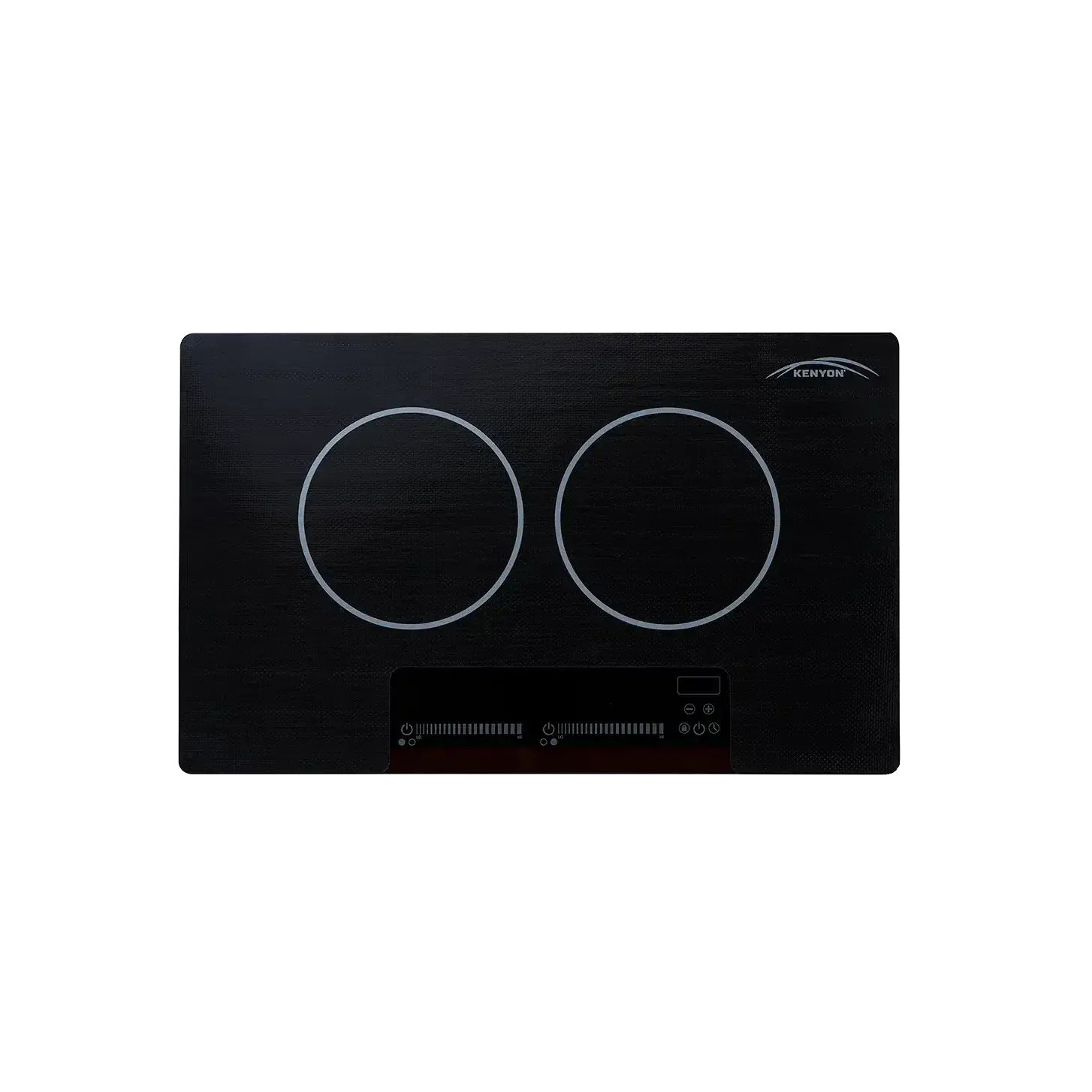 Kenyon Bridge Induction 21" 2-Burner Black 120V Landscape-Mount Electric Cooktop With SilKEN Mat