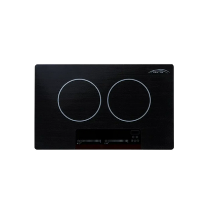 Kenyon Bridge Induction 21" 2-Burner Black 120V Landscape-Mount Electric Cooktop With SilKEN Mat