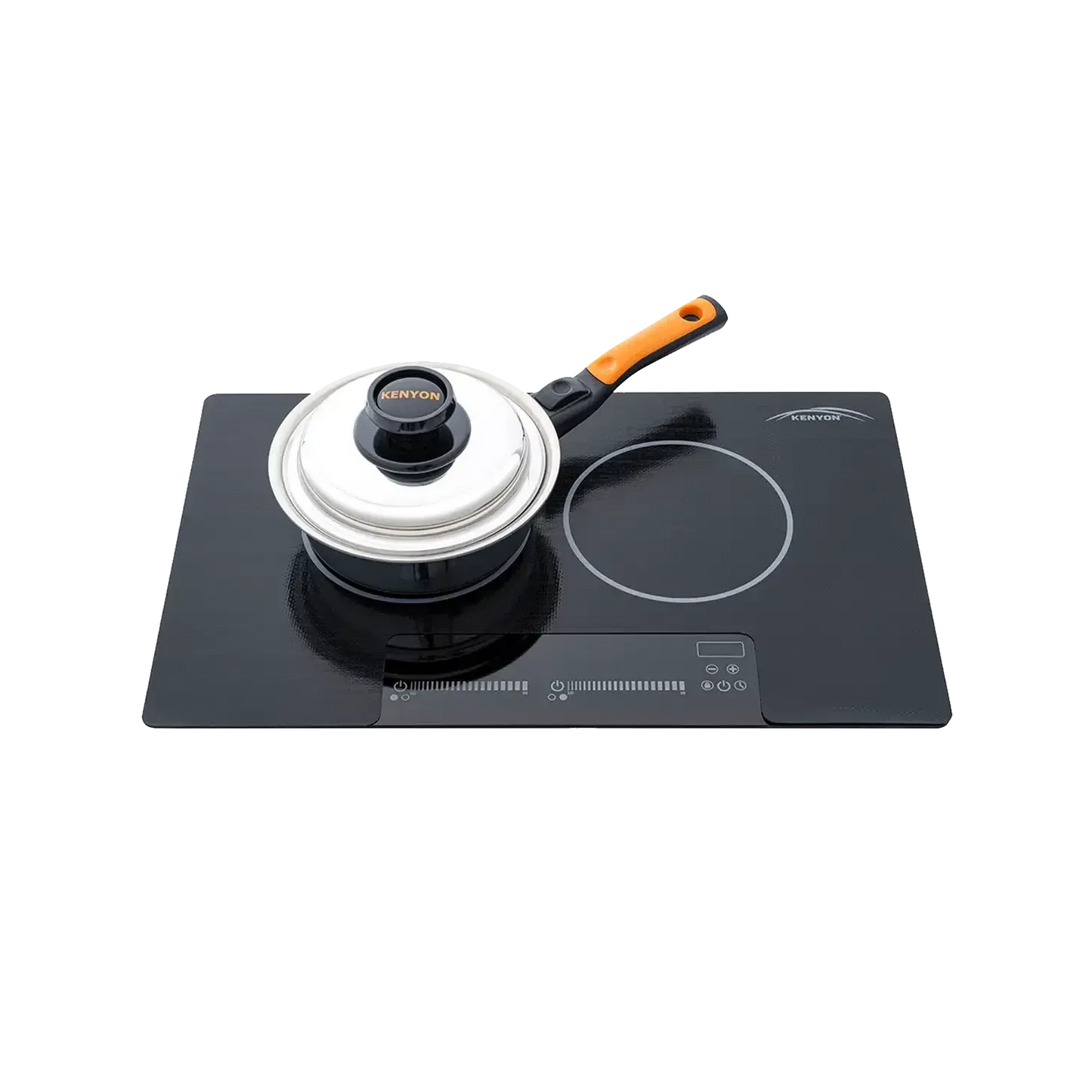 Kenyon Bridge Induction 21" 2-Burner Black 120V Landscape-Mount Electric Cooktop With SilKEN Mat