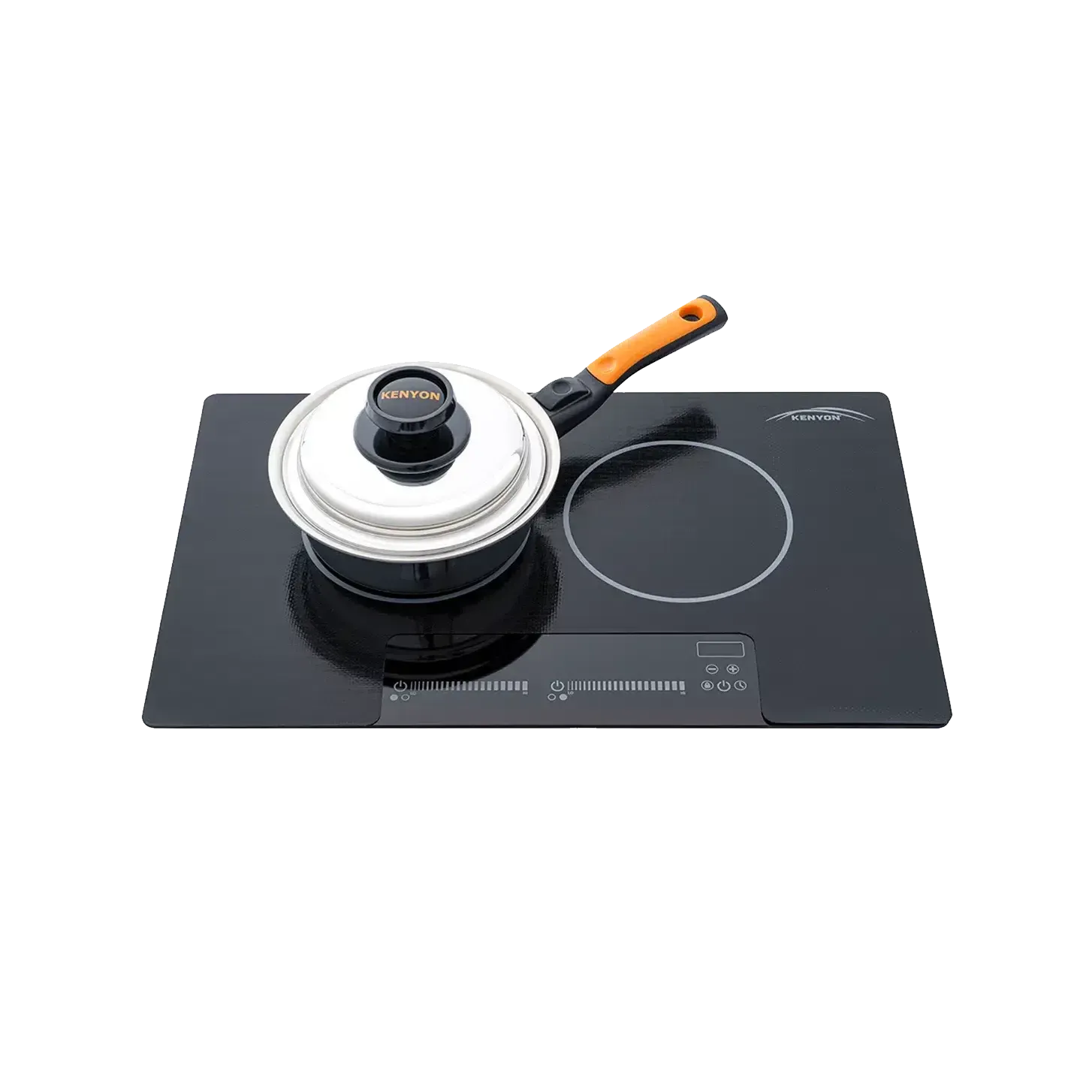 Kenyon Bridge Induction 21" 2-Burner Black 120V Landscape-Mount Electric Cooktop With SilKEN Mat