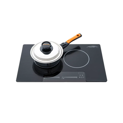Kenyon Bridge Induction 21" 2-Burner Black 120V Landscape-Mount Electric Cooktop With SilKEN Mat