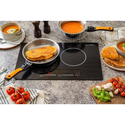 Kenyon Bridge Induction 21" 2-Burner Black 120V Landscape-Mount Electric Cooktop With SilKEN Mat