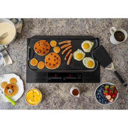 Kenyon Bridge Induction 21" 2-Burner Black 120V Landscape-Mount Electric Cooktop With SilKEN Mat