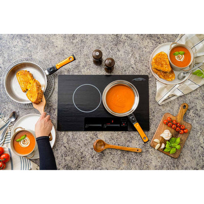 Kenyon Bridge Induction 21" 2-Burner Black 120V Landscape-Mount Electric Cooktop With SilKEN Mat