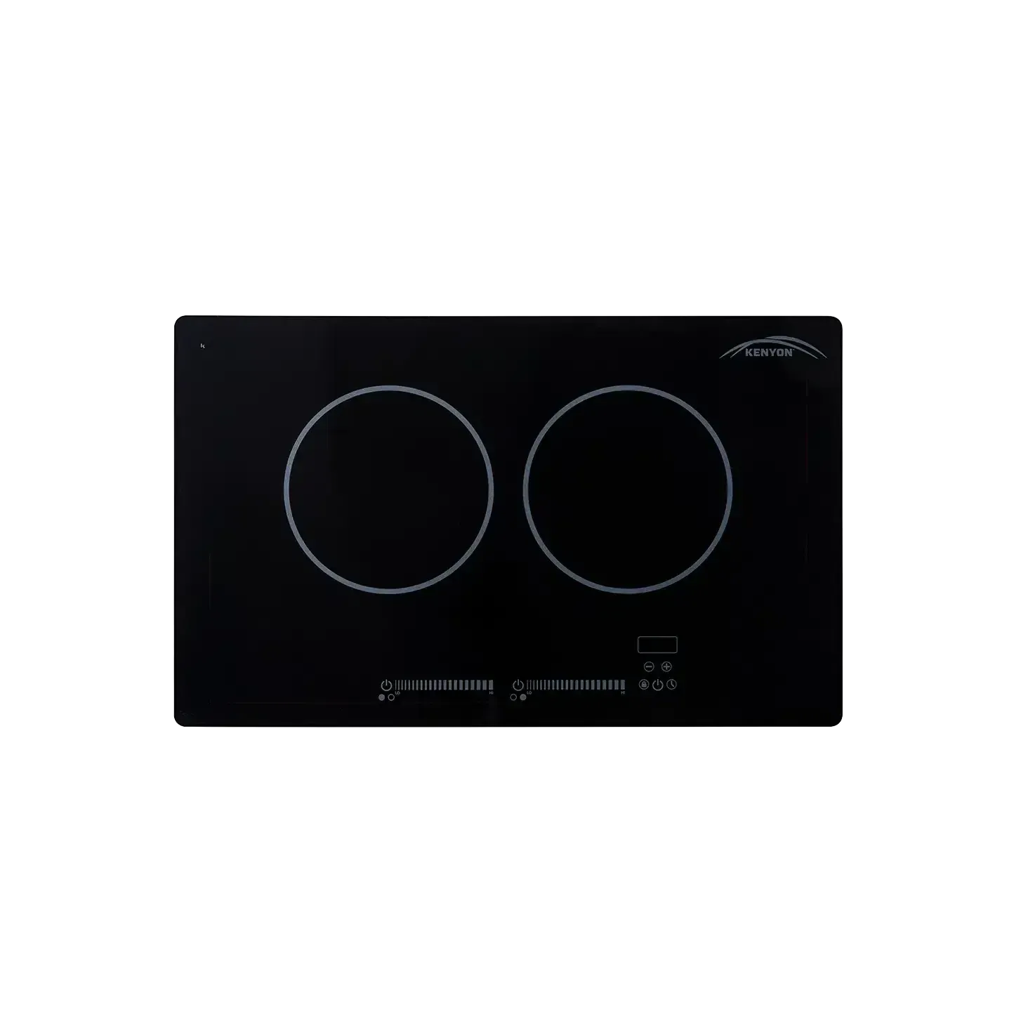 Kenyon Bridge Induction 21" 2-Burner Black 120V Landscape-Mount Electric Cooktop With SilKEN Mat