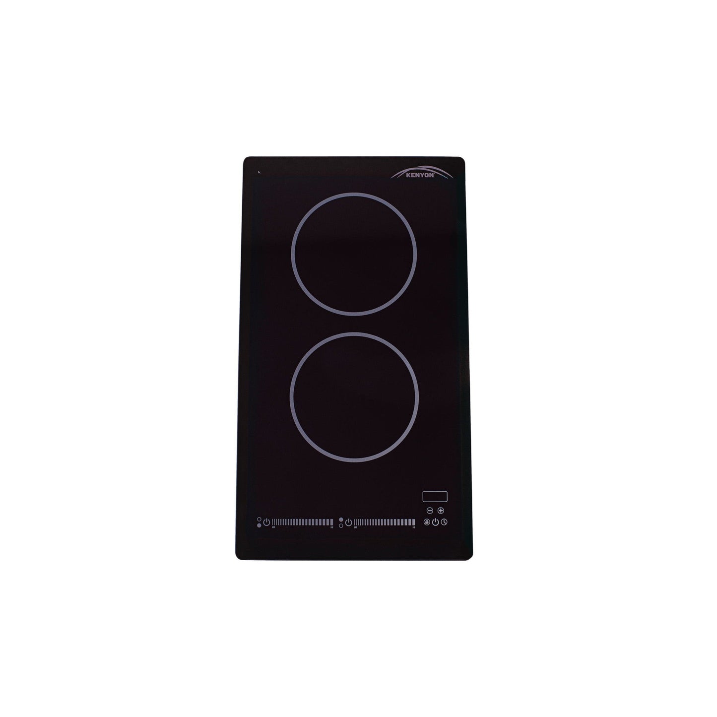Kenyon Bridge Induction 21" 2-Burner Black 240V 3700W Portrait-Mount Electric Cooktop With SilKEN Mat