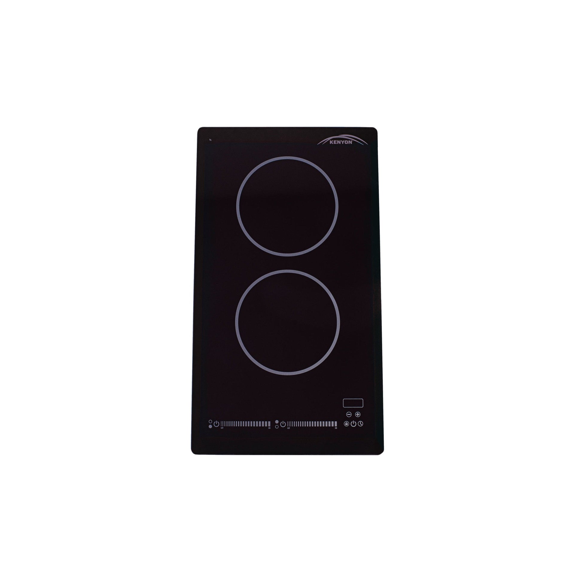 Kenyon Bridge Induction 21" 2-Burner Black 240V 3700W Portrait-Mount Electric Cooktop With SilKEN Mat