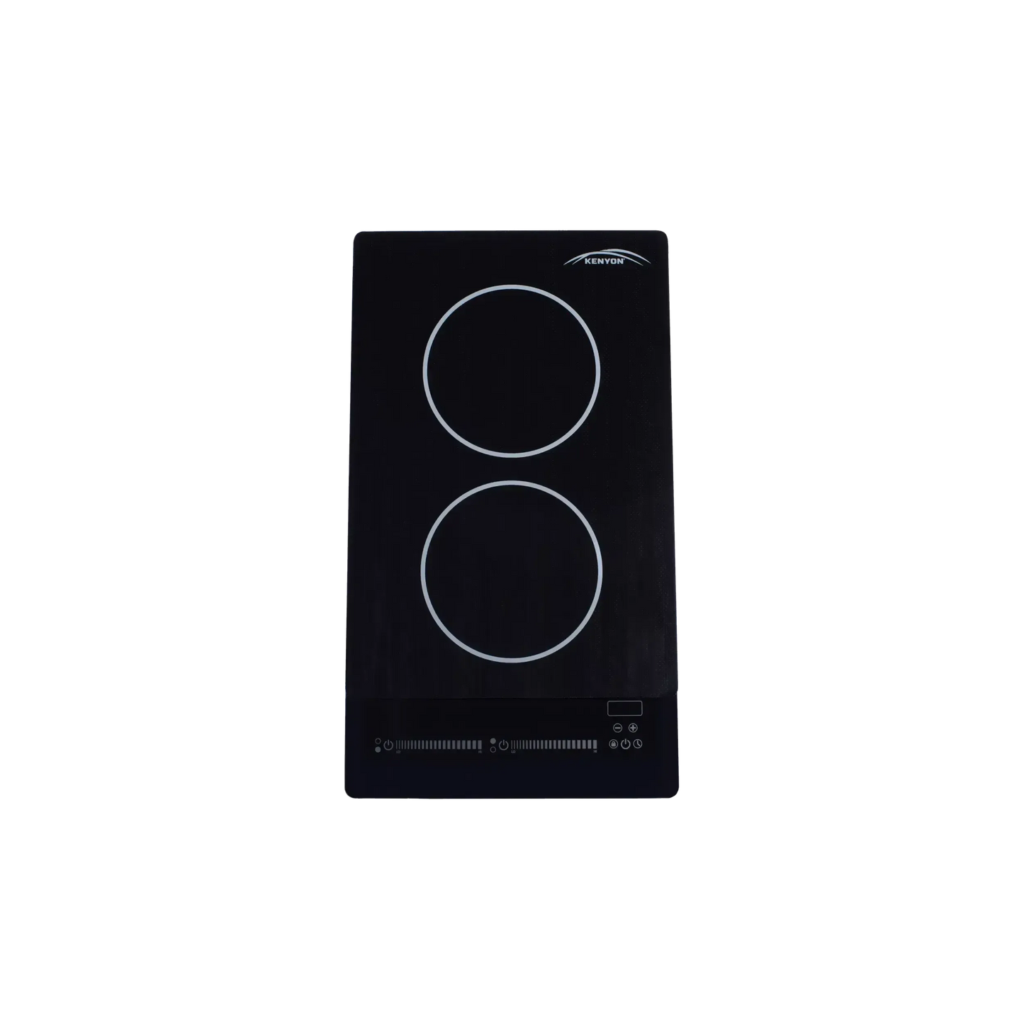 Kenyon Bridge Induction 21" 2-Burner Black 240V 3700W Portrait-Mount Electric Cooktop With SilKEN Mat