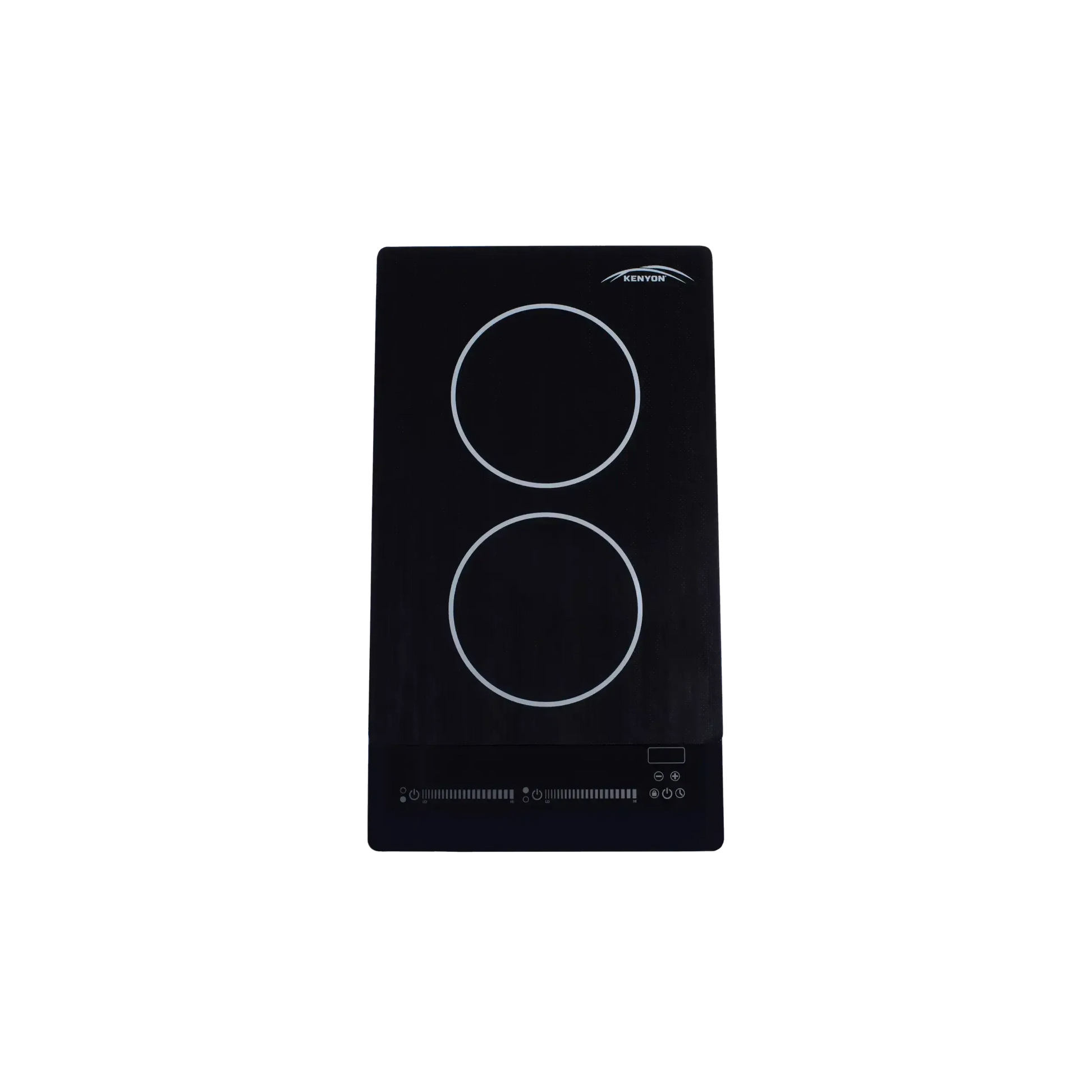 Kenyon Bridge Induction 21" 2-Burner Black 240V 3700W Portrait-Mount Electric Cooktop With SilKEN Mat