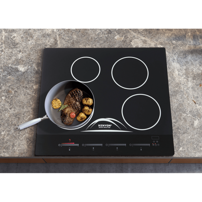Kenyon Bridge Induction 24" Black 4-Burner 240V Electric Cooktop With SilKEN Mat